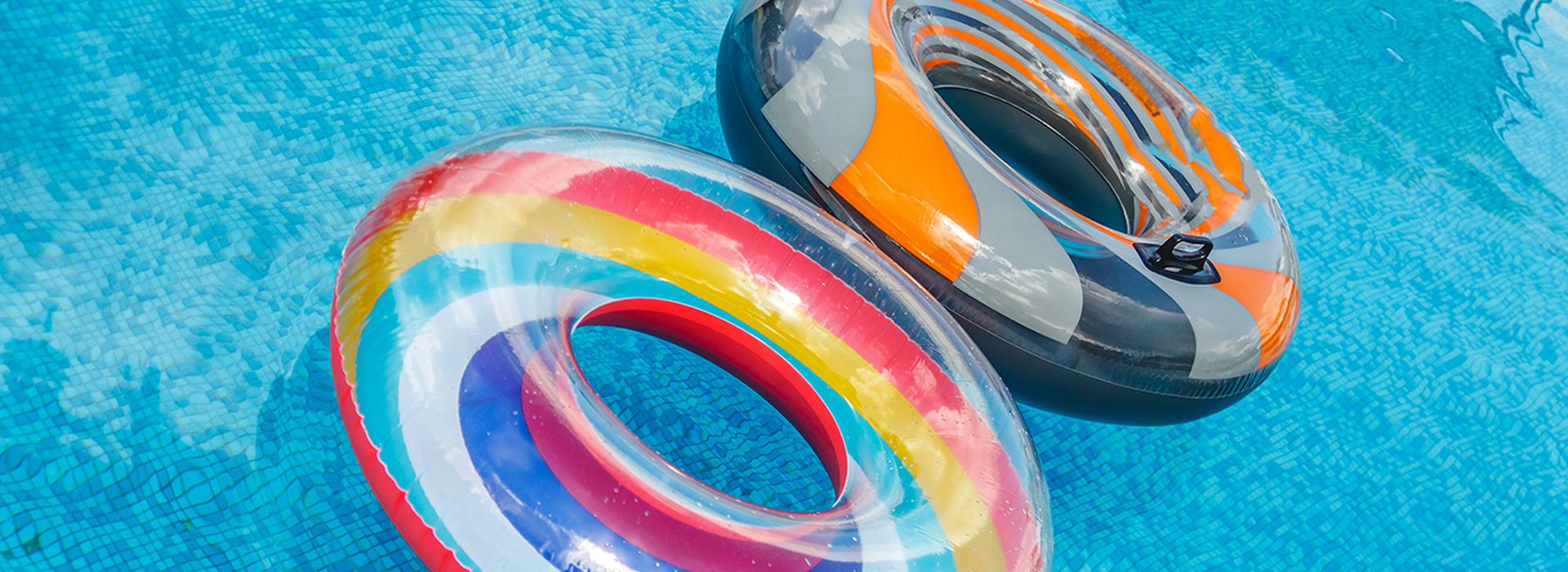 inflatable water activities circles tuba float on the water in the pool concept fun perky summer and relaxation